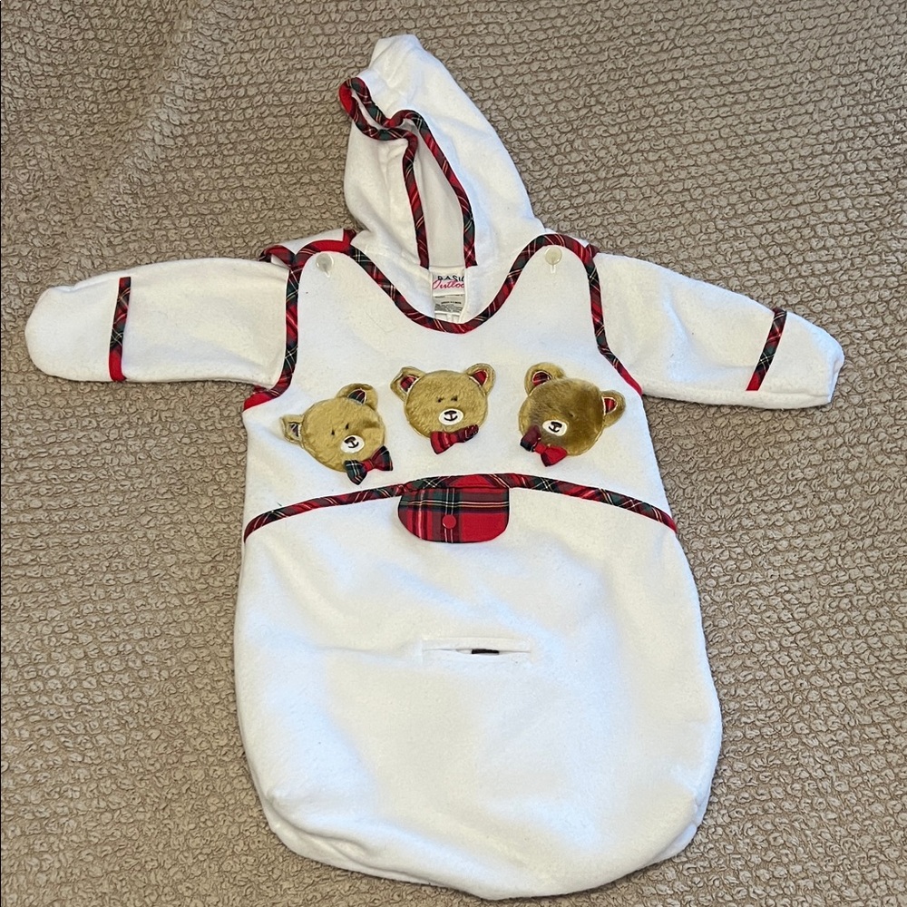 Vintage 2-piece Christmas Bear outfit